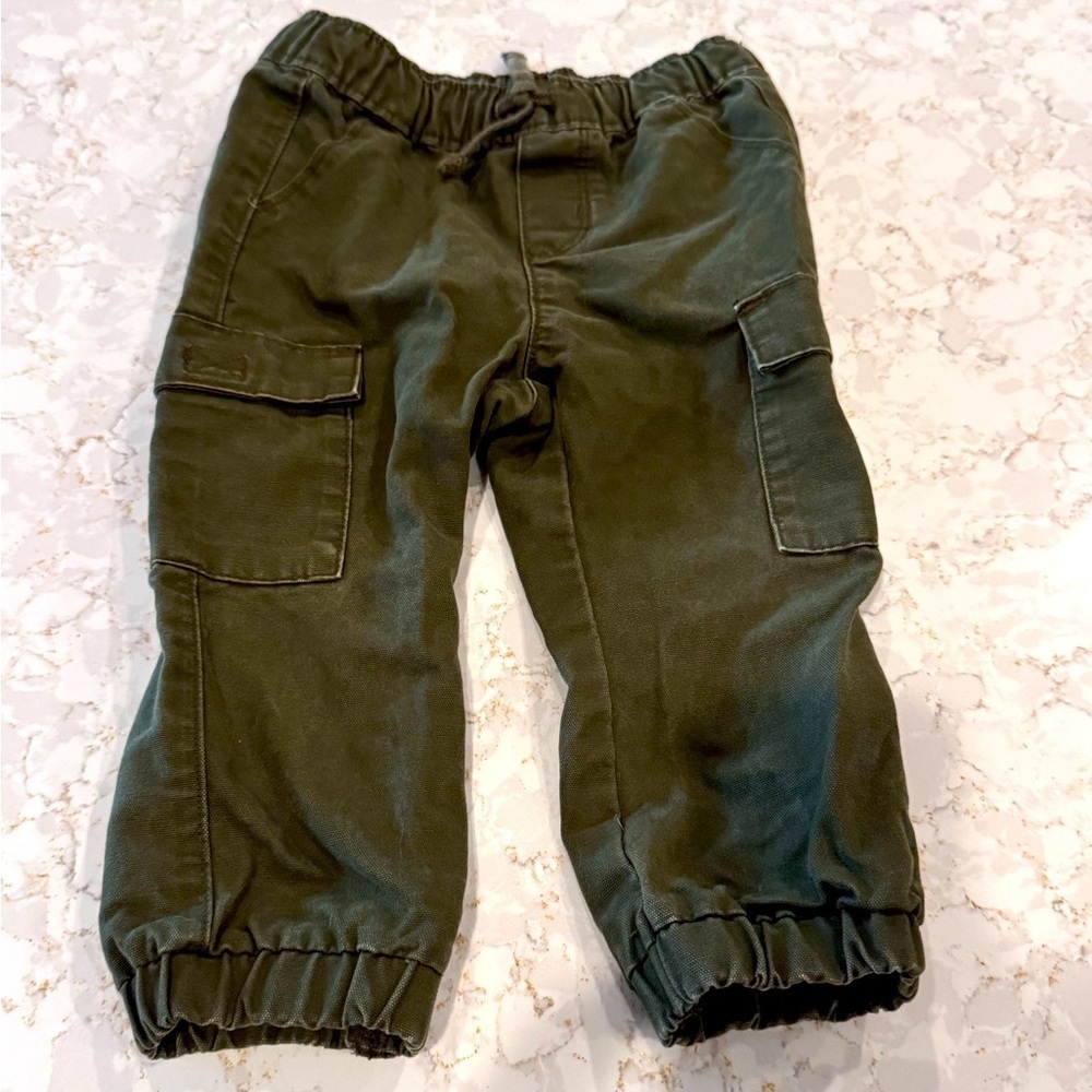 18-24M Old Navy Kids Olive Green Cargo Pants